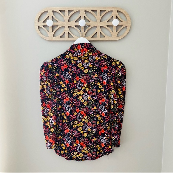 Free People Gather Print Turtleneck Top Sz XS - Picture 7 of 10